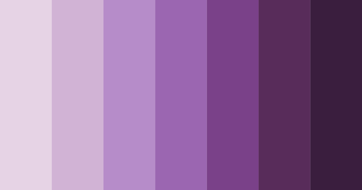 Download shades of violet color palette PNG image (landscape)