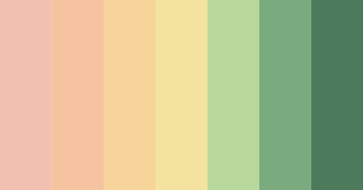 Download green garden color palette PNG image (landscape)