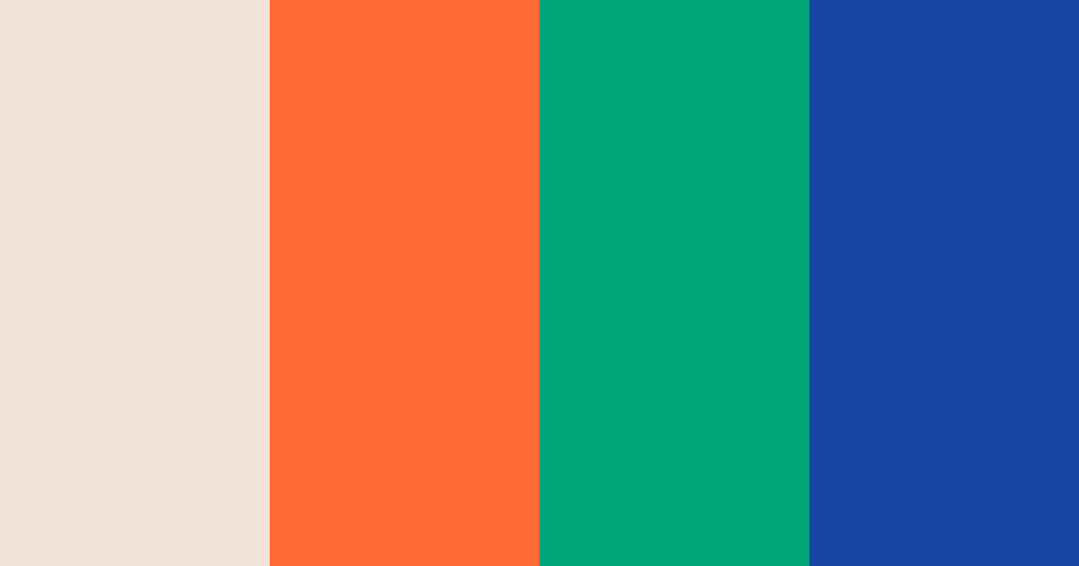 Download tropical sunrise serenade color palette PNG image (landscape)