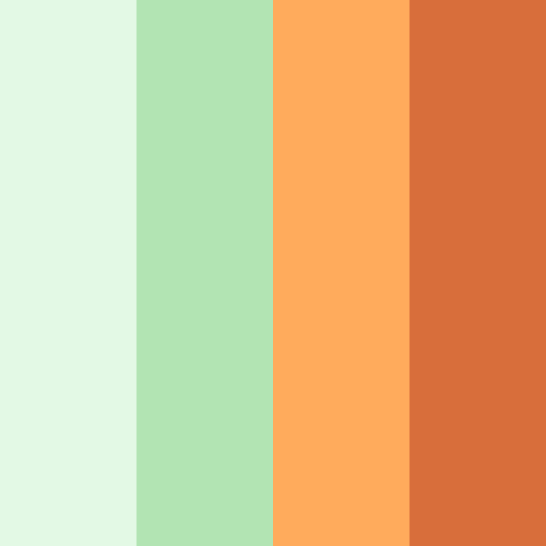 Download citrus blossom color palette PNG image (square)