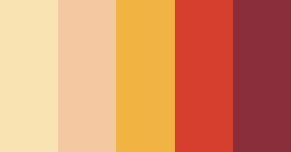 Download warm sunset color palette PNG image (landscape)