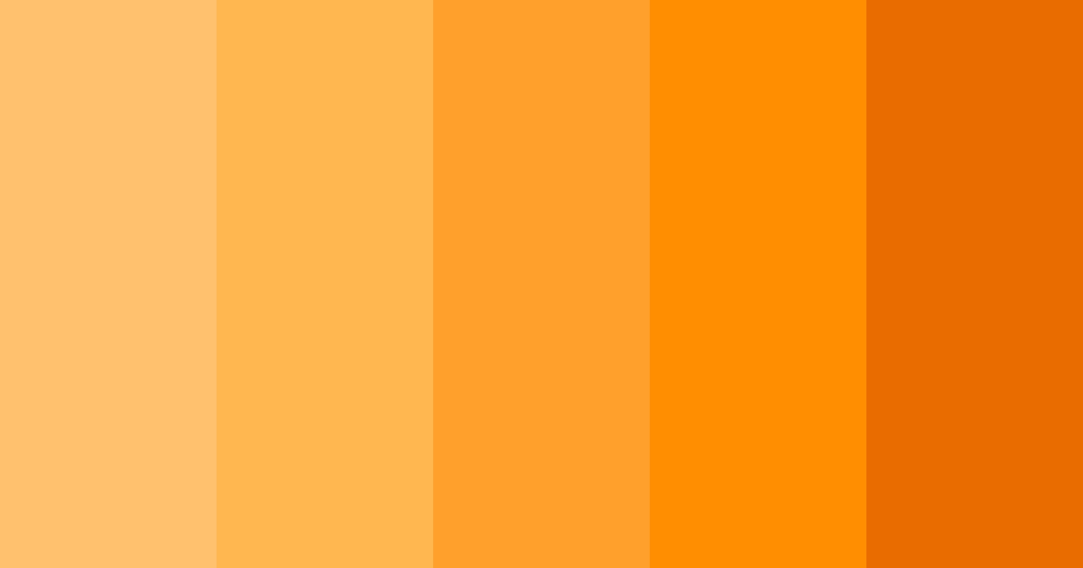 Download bright orange color palette PNG image (landscape)