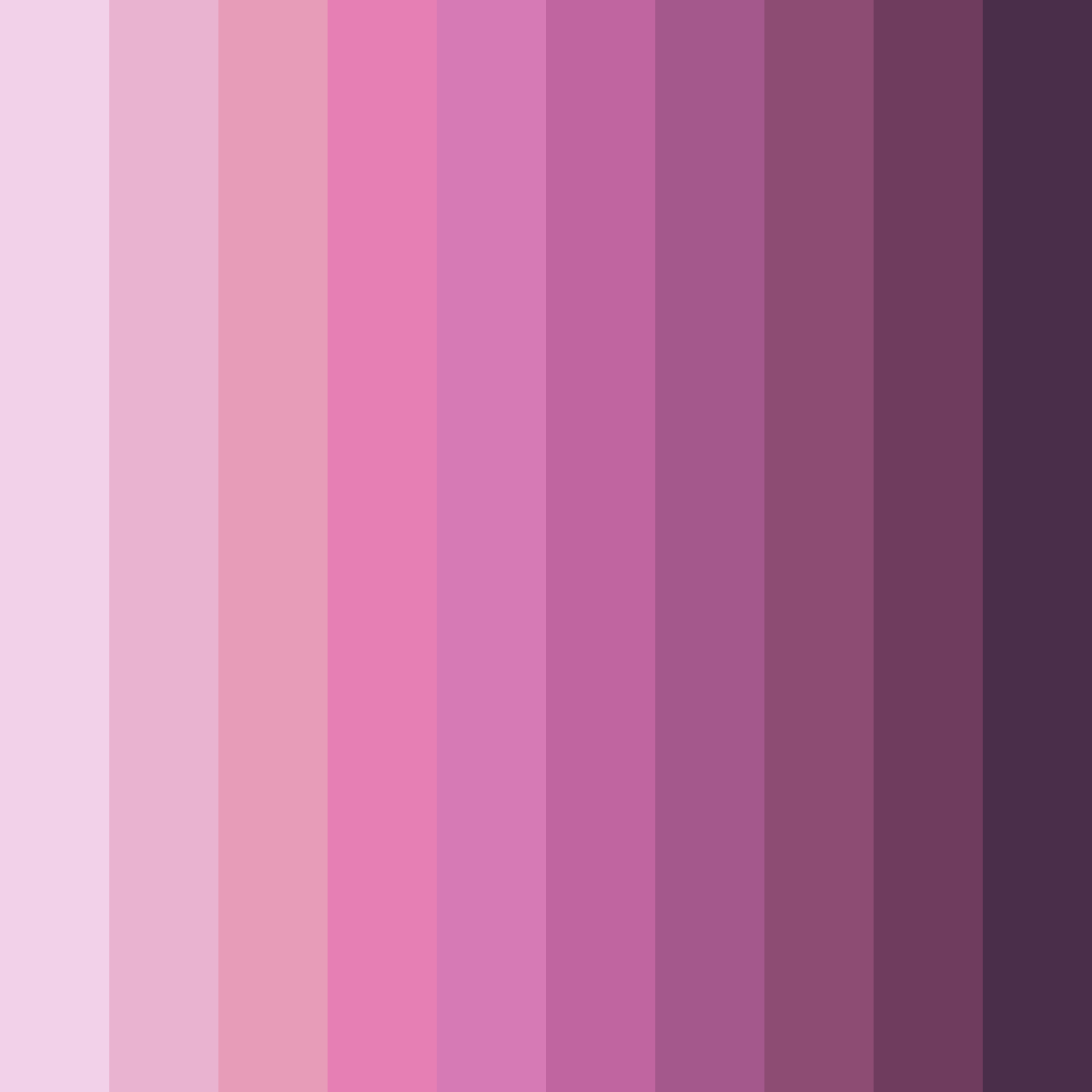 Download pink princess color palette PNG image (square)