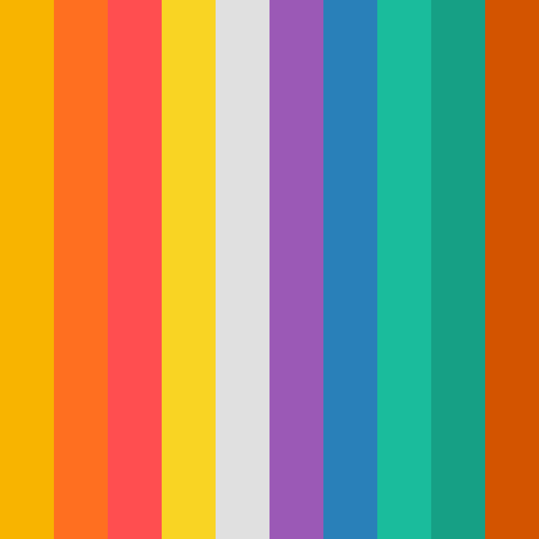 Download soda pop orange color palette PNG image (square)