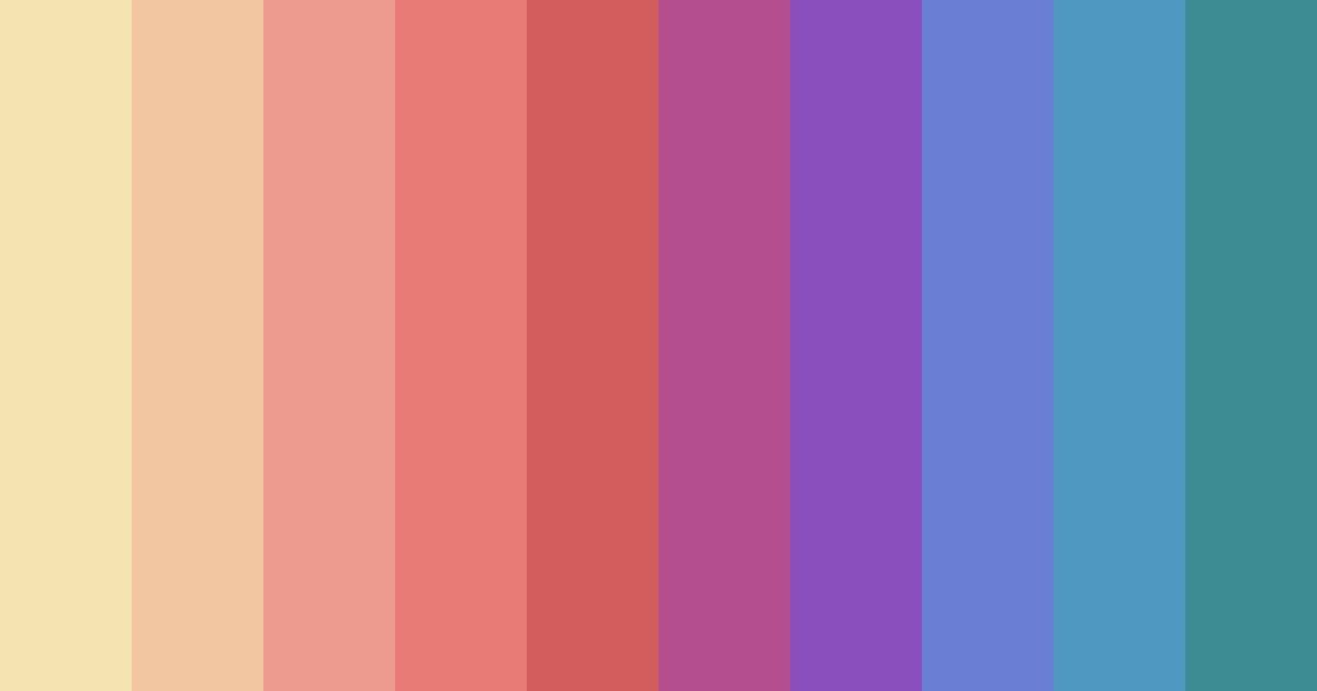 Download vibrant shades of pink and blue color palette PNG image (landscape)