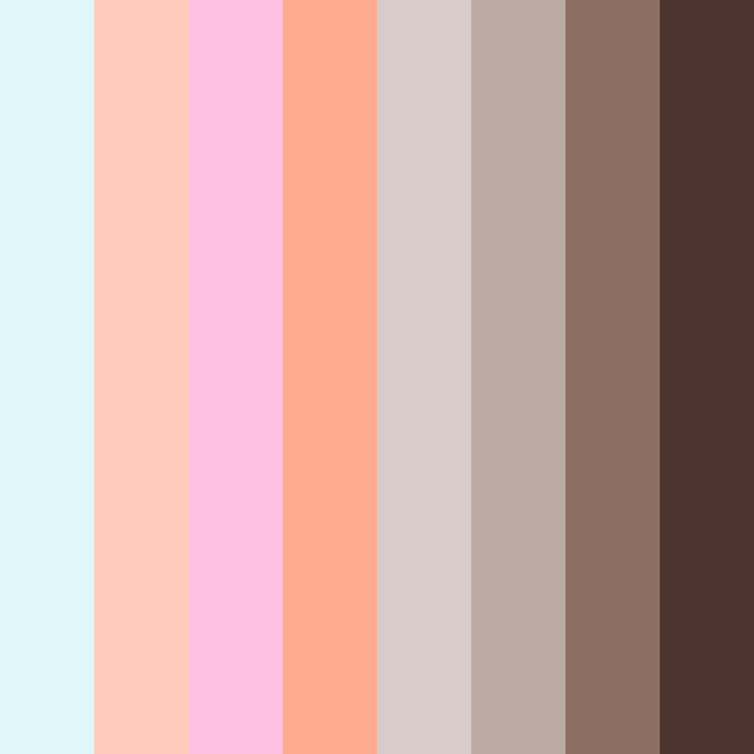 Download sunrise serenity color palette PNG image (square)