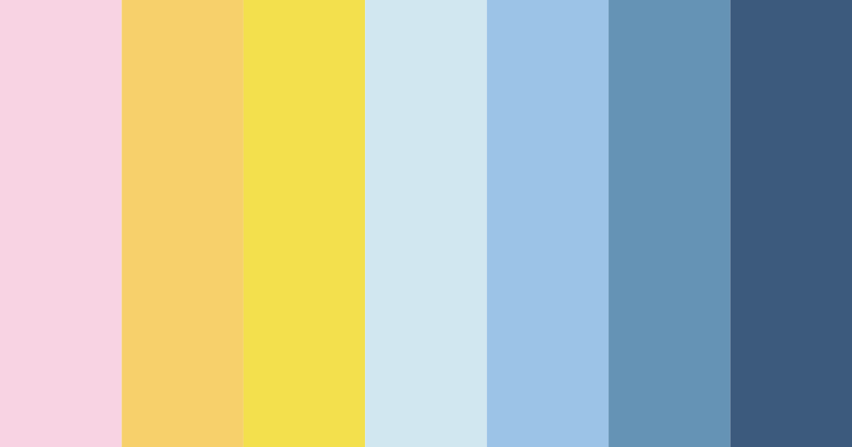 Download pink sunshine color palette PNG image (landscape)