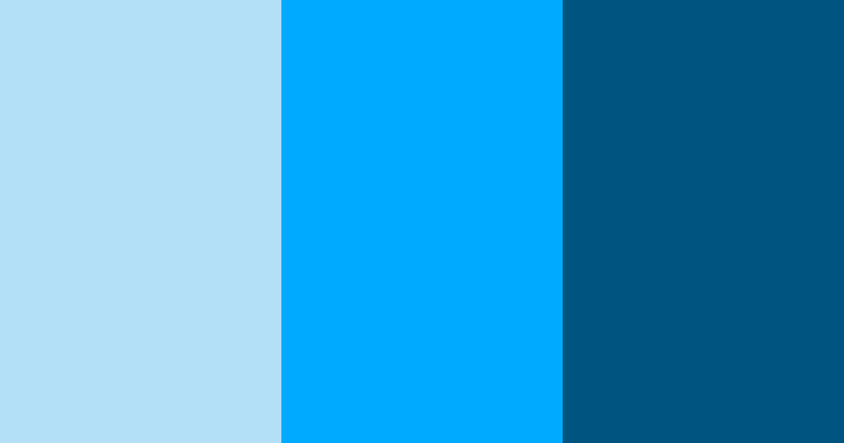 Download bright neon blue color palette PNG image (landscape)