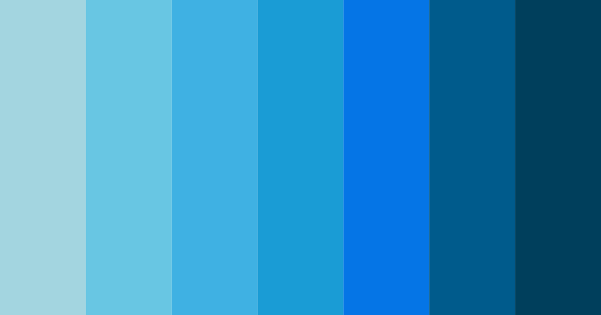 Download azure tide color palette PNG image (landscape)