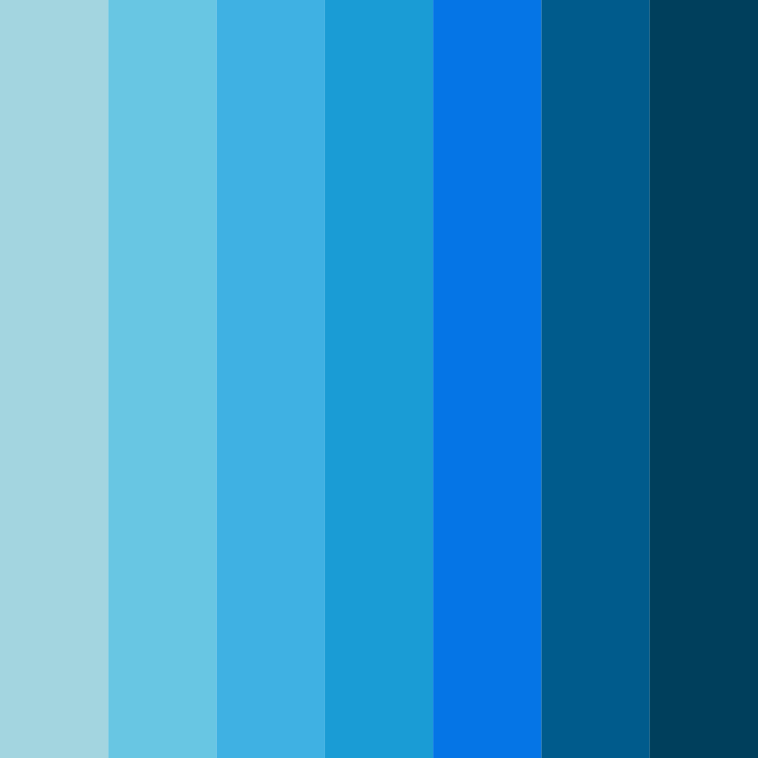 Download azure tide color palette PNG image (square)