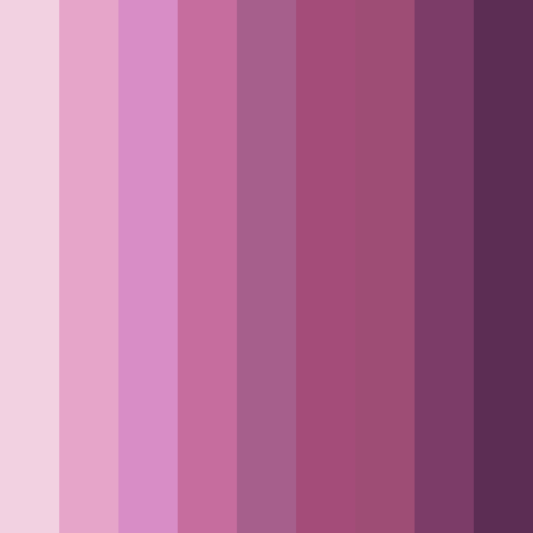 Download purple florals color palette PNG image (square)