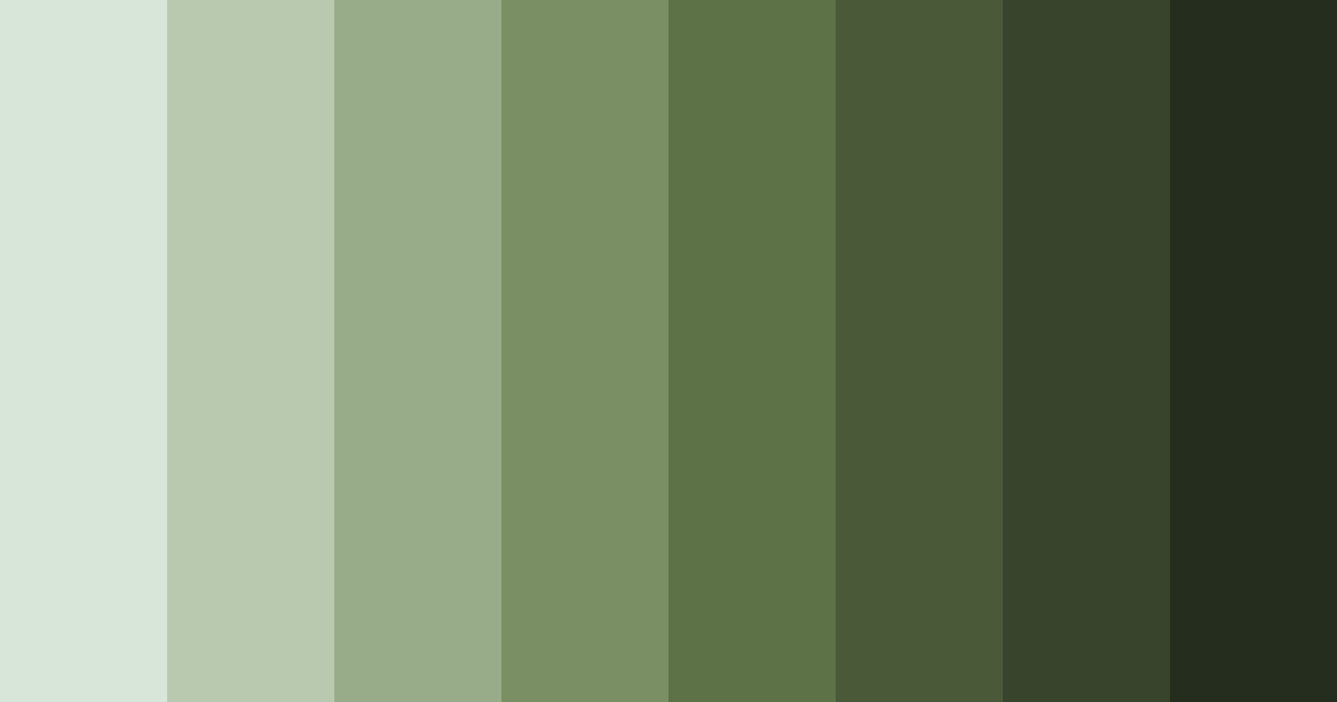Download whispering forest color palette PNG image (landscape)