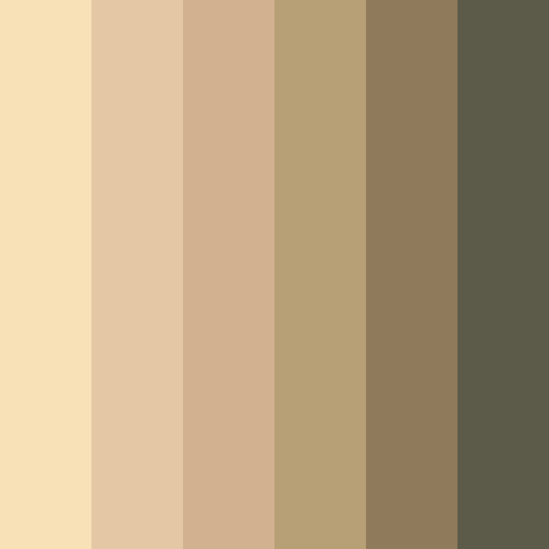 Download creamy earthtones color palette PNG image (square)