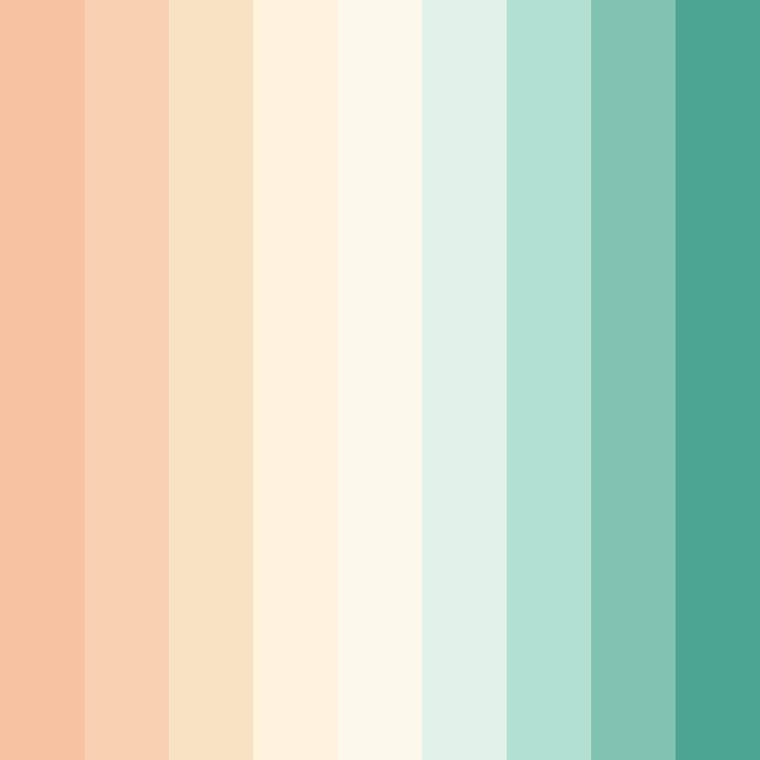 Download soft green color palette PNG image (square)