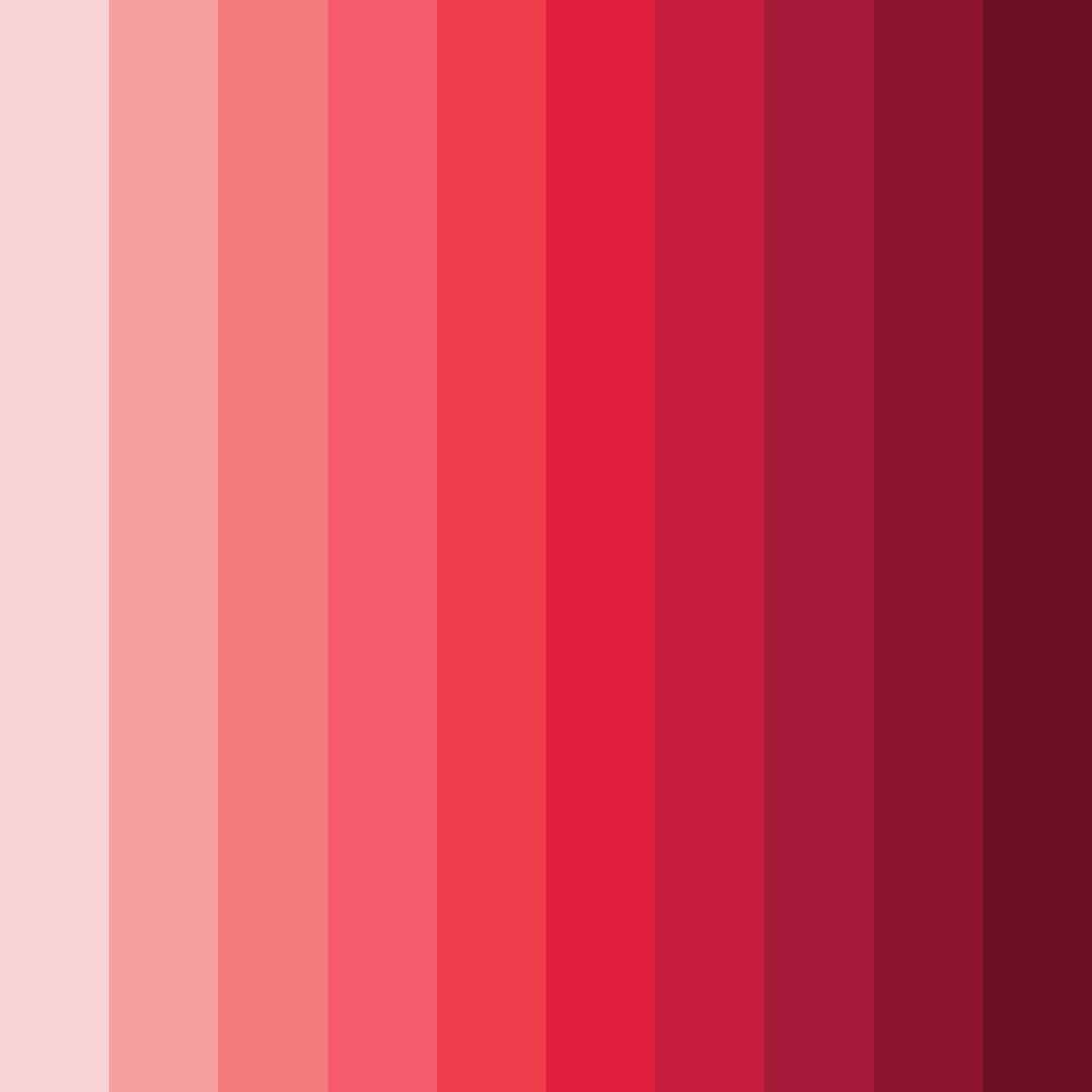 Download shades of pink and red color palette PNG image (square)