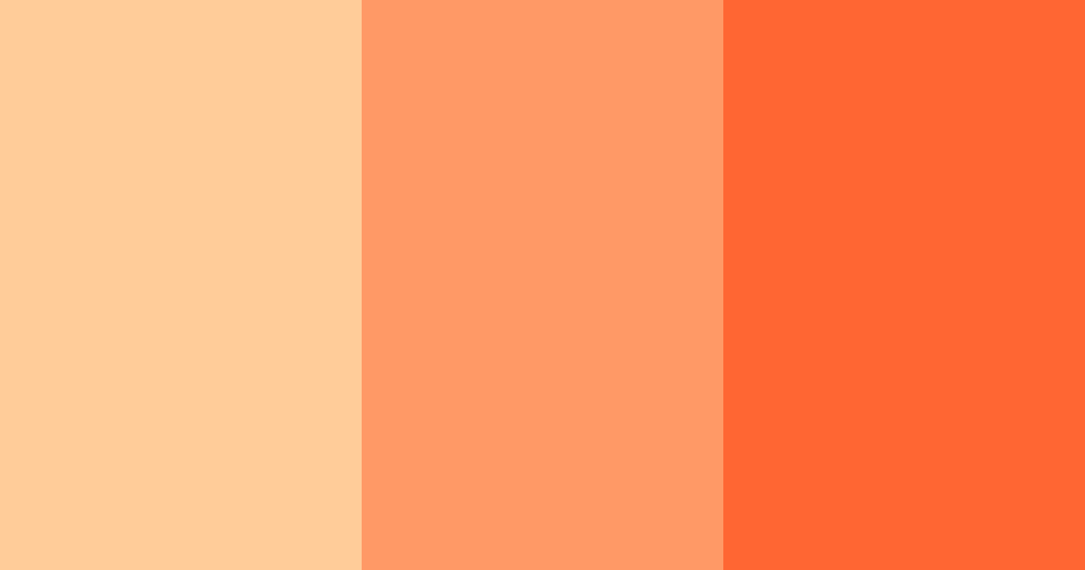 Download orange blossom color palette PNG image (landscape)