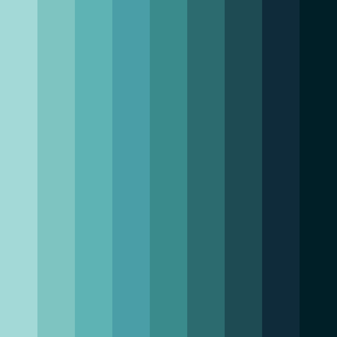 Download tropical serenity color palette PNG image (square)