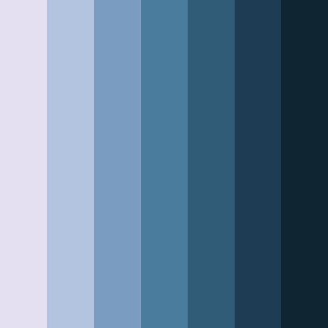 Download celestial depths color palette PNG image (square)
