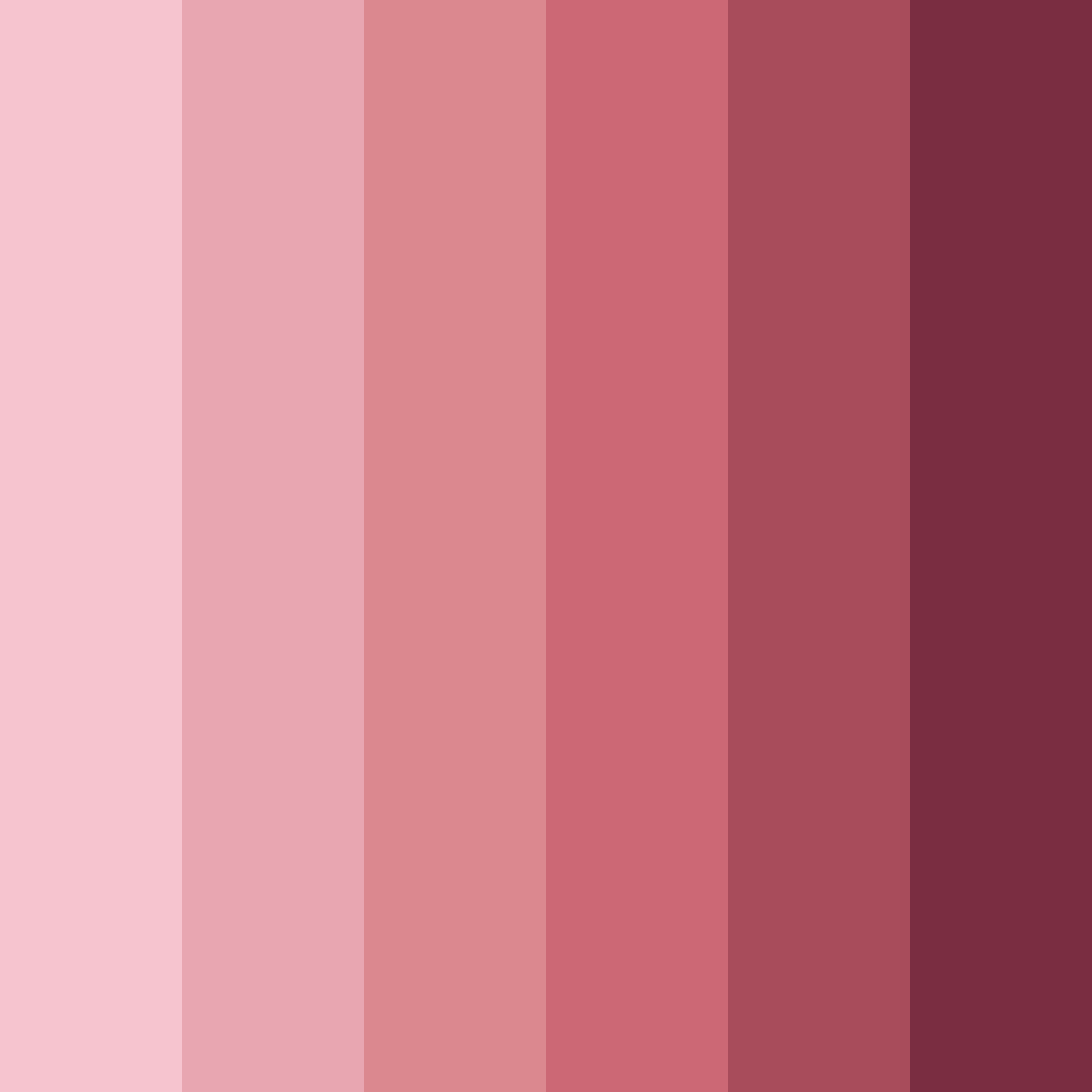 Download blushing rose sunset color palette PNG image (square)