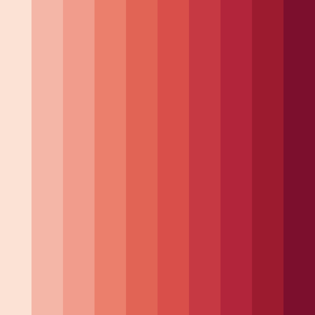 Download romantic red color palette PNG image (square)