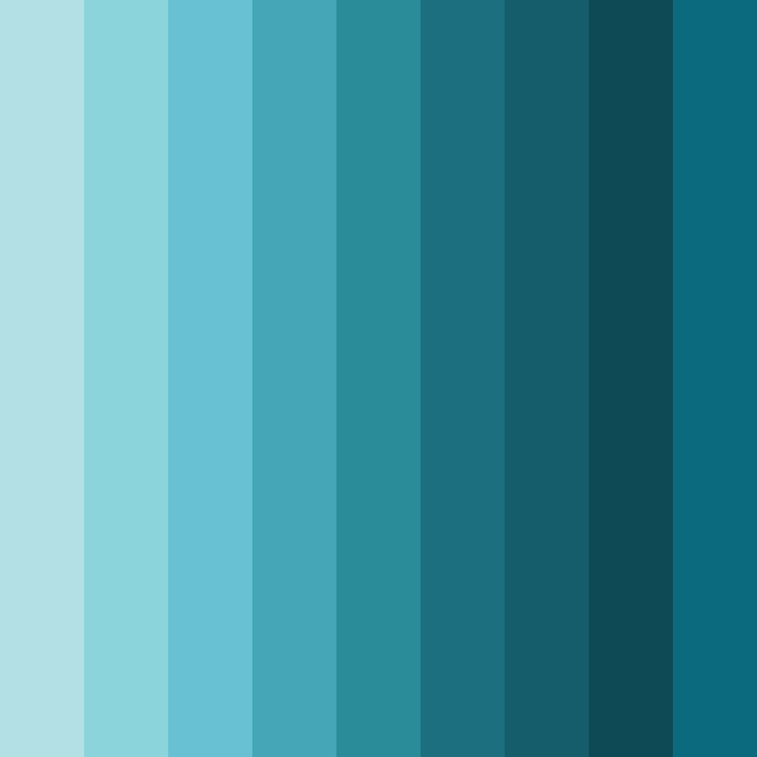 Download oceanic harmony color palette PNG image (square)