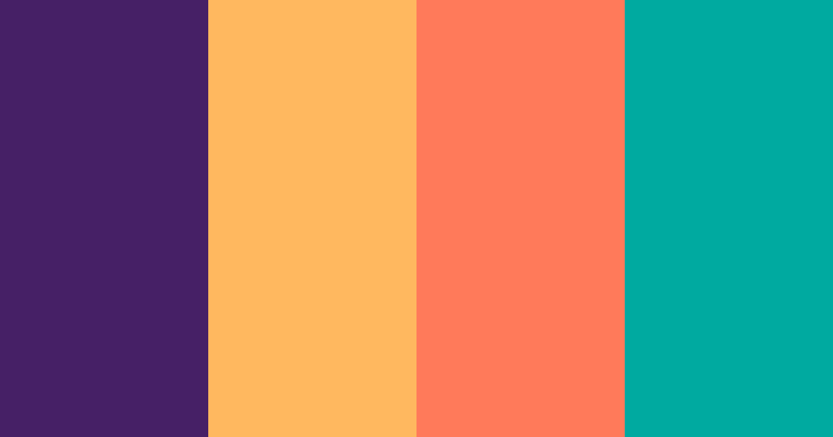 Download minty peach color palette PNG image (landscape)