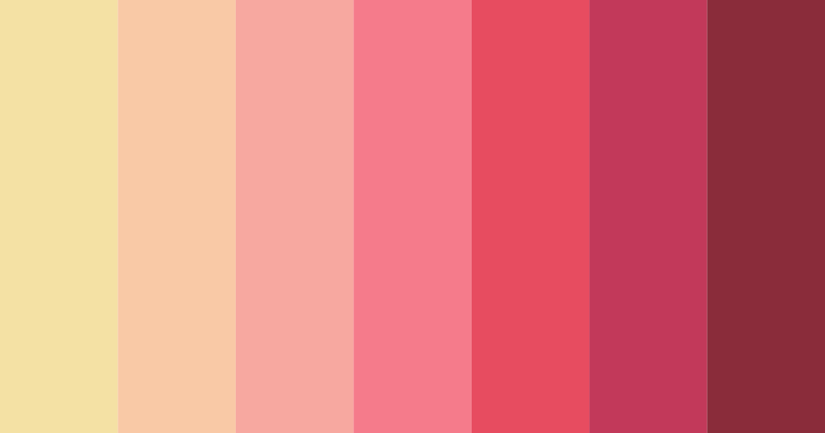 Download pink sunset color palette PNG image (landscape)