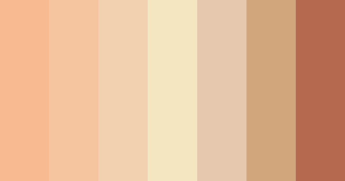 Download peachy dreams color palette PNG image (landscape)
