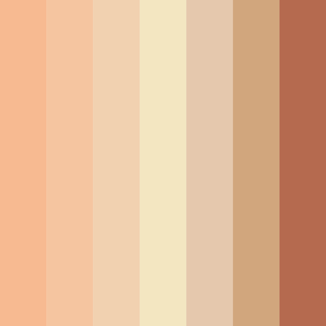Download peachy dreams color palette PNG image (square)