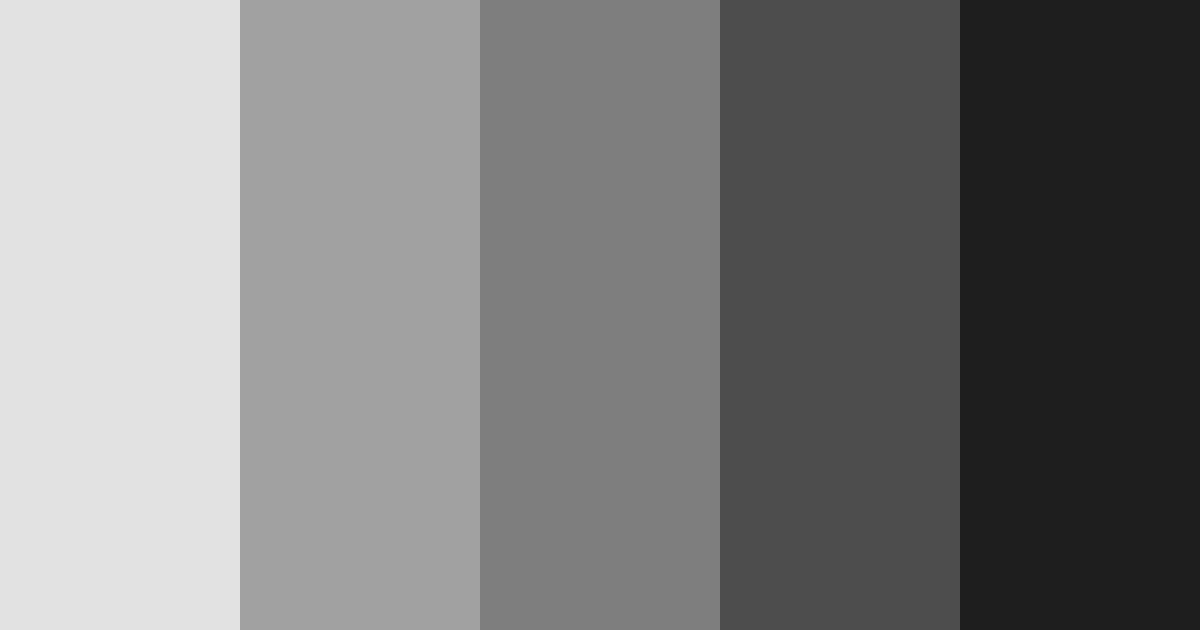 Download shades of gray color palette PNG image (landscape)