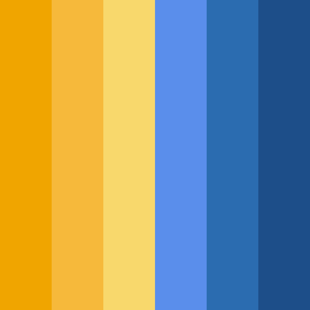 Download blue orange sunset color palette PNG image (square)