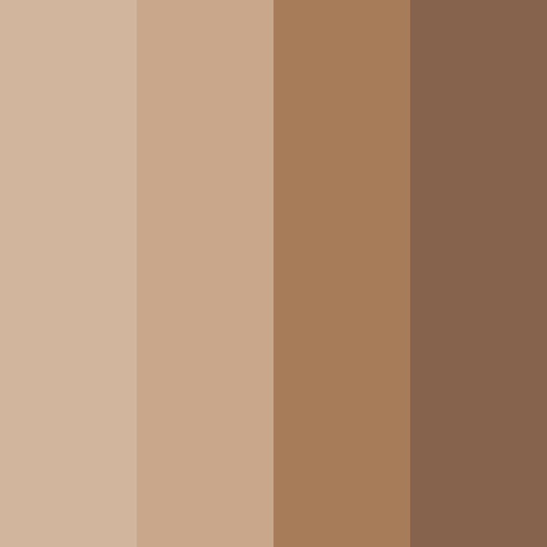 Download warm brown color palette PNG image (square)