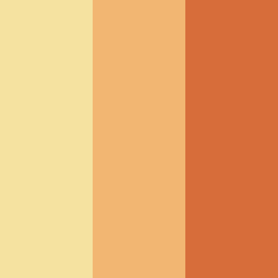 Download warm yellow orange color palette PNG image (square)