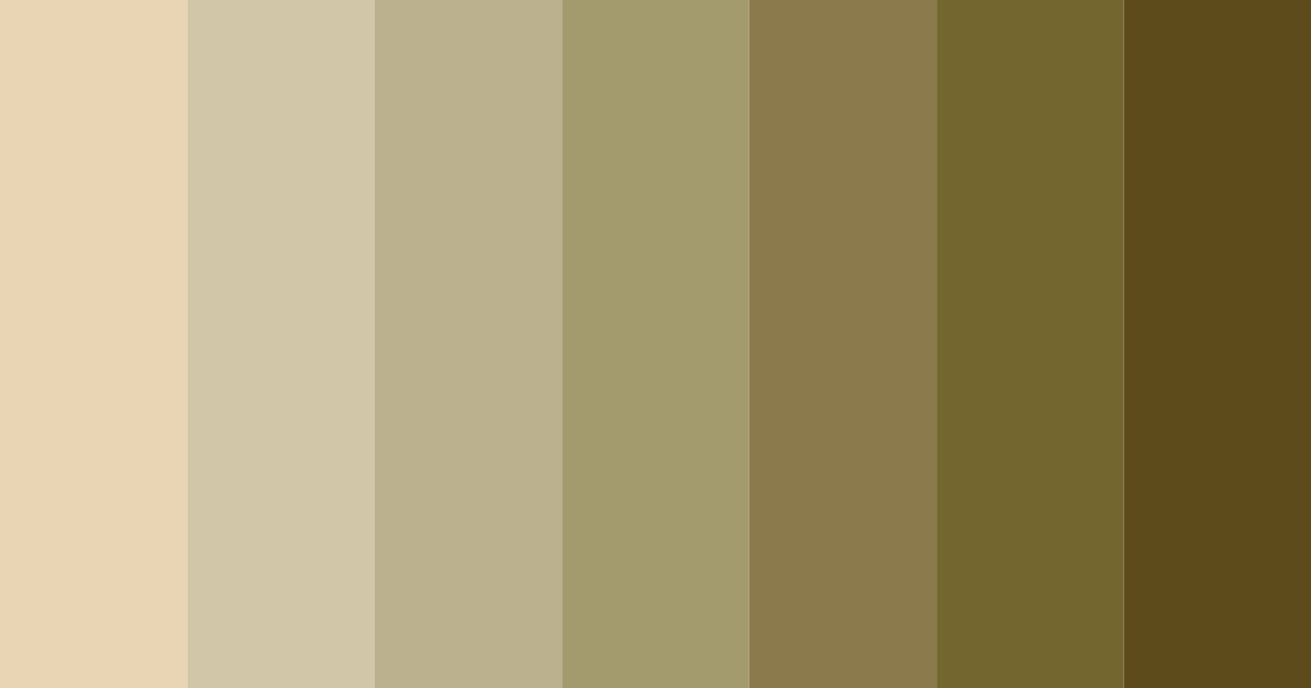 Download kakhi shades color palette PNG image (landscape)