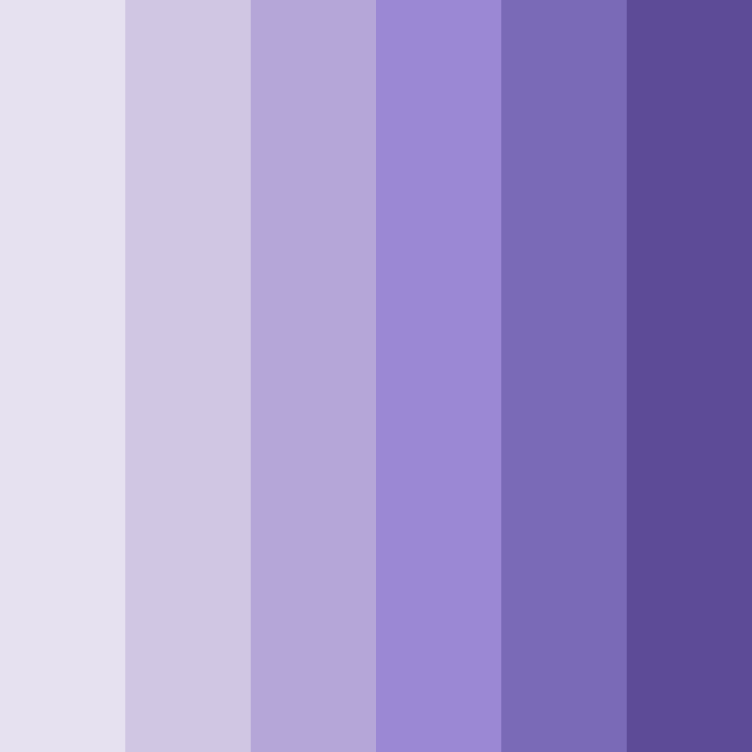 Download shades of lavender color palette PNG image (square)