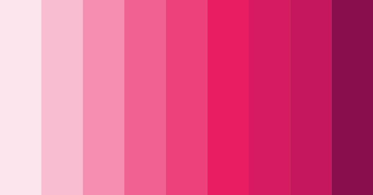 Download pink sakura color palette PNG image (landscape)