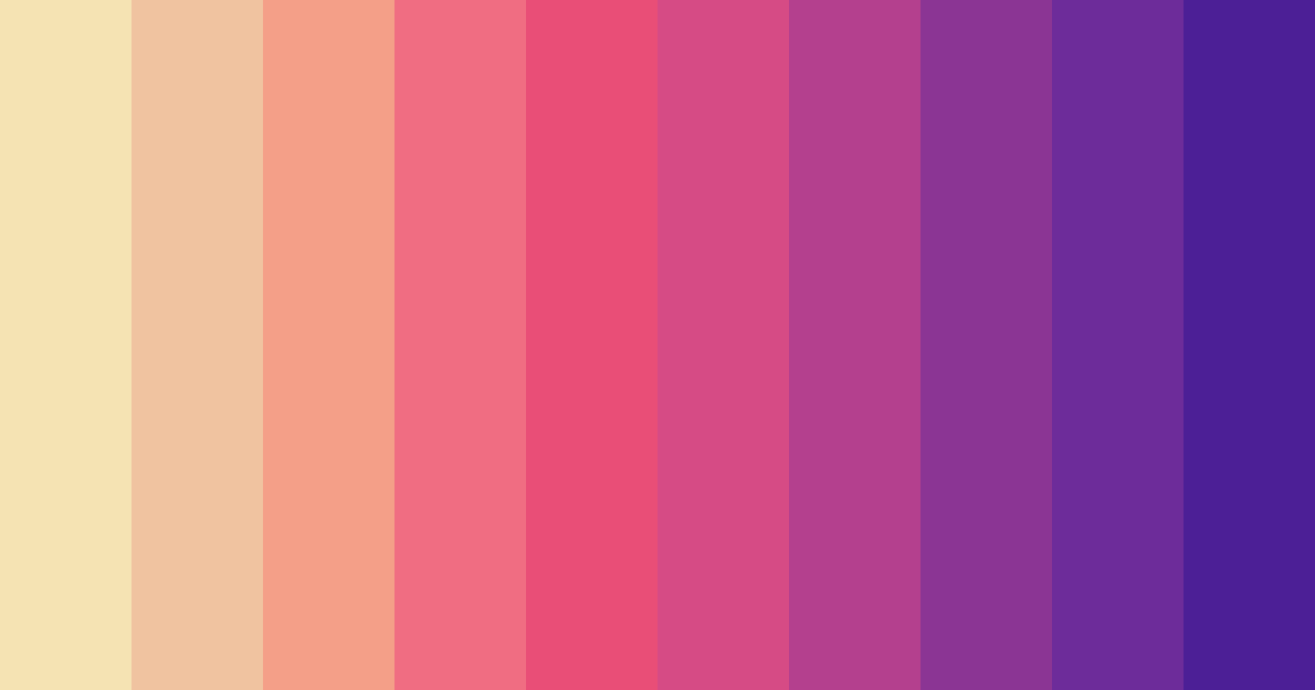 Download raspberry sorbet dreams color palette PNG image (landscape)