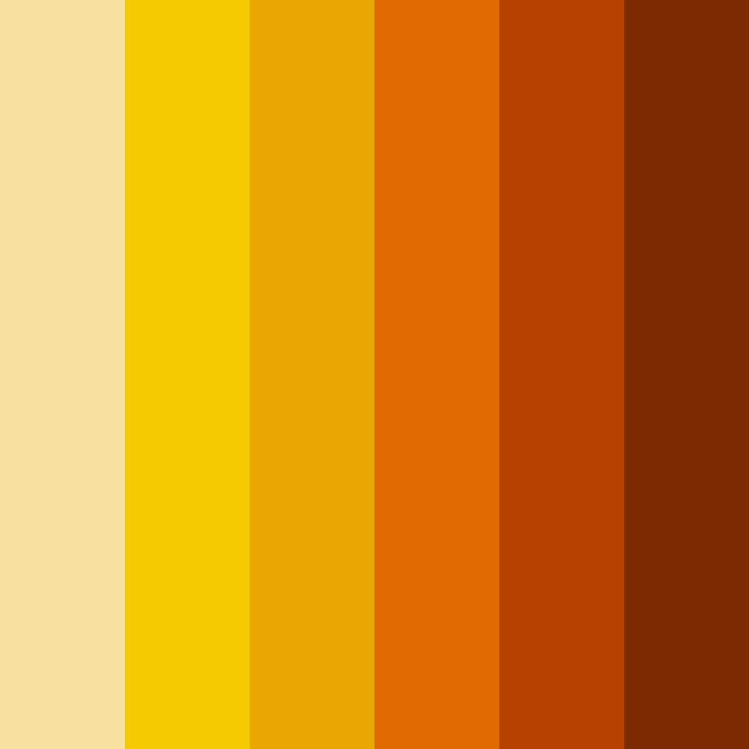 Download golden ember glow color palette PNG image (square)