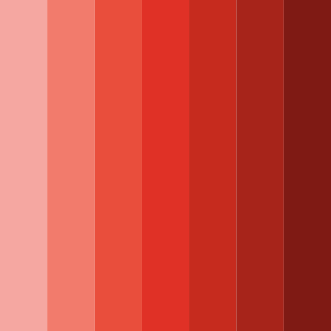 Download bold red color palette PNG image (square)