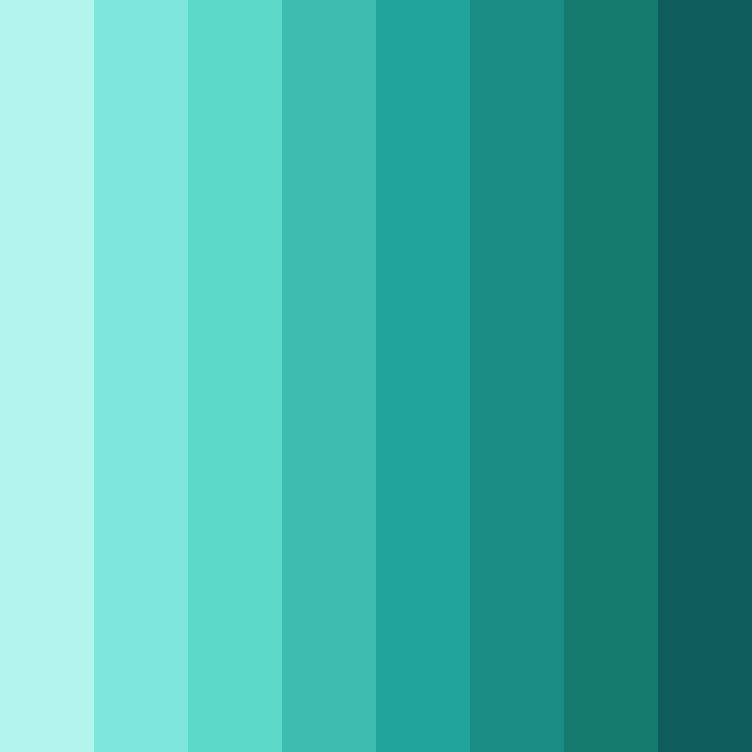 Download tropical serenity color palette PNG image (square)