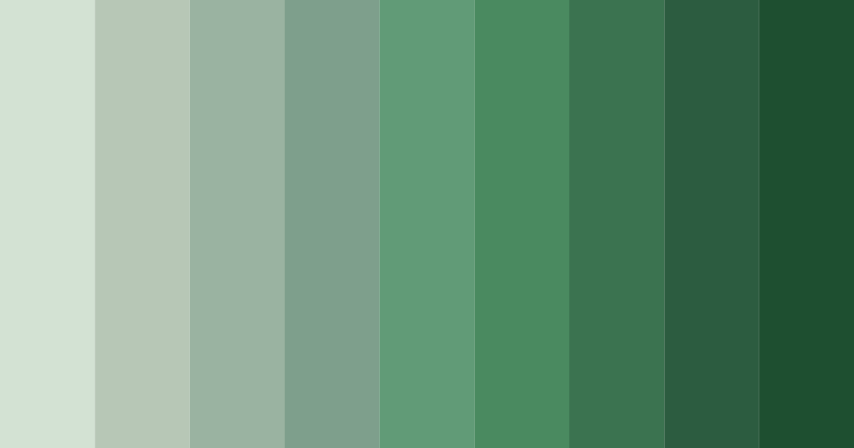 Download whispering greenery color palette PNG image (landscape)