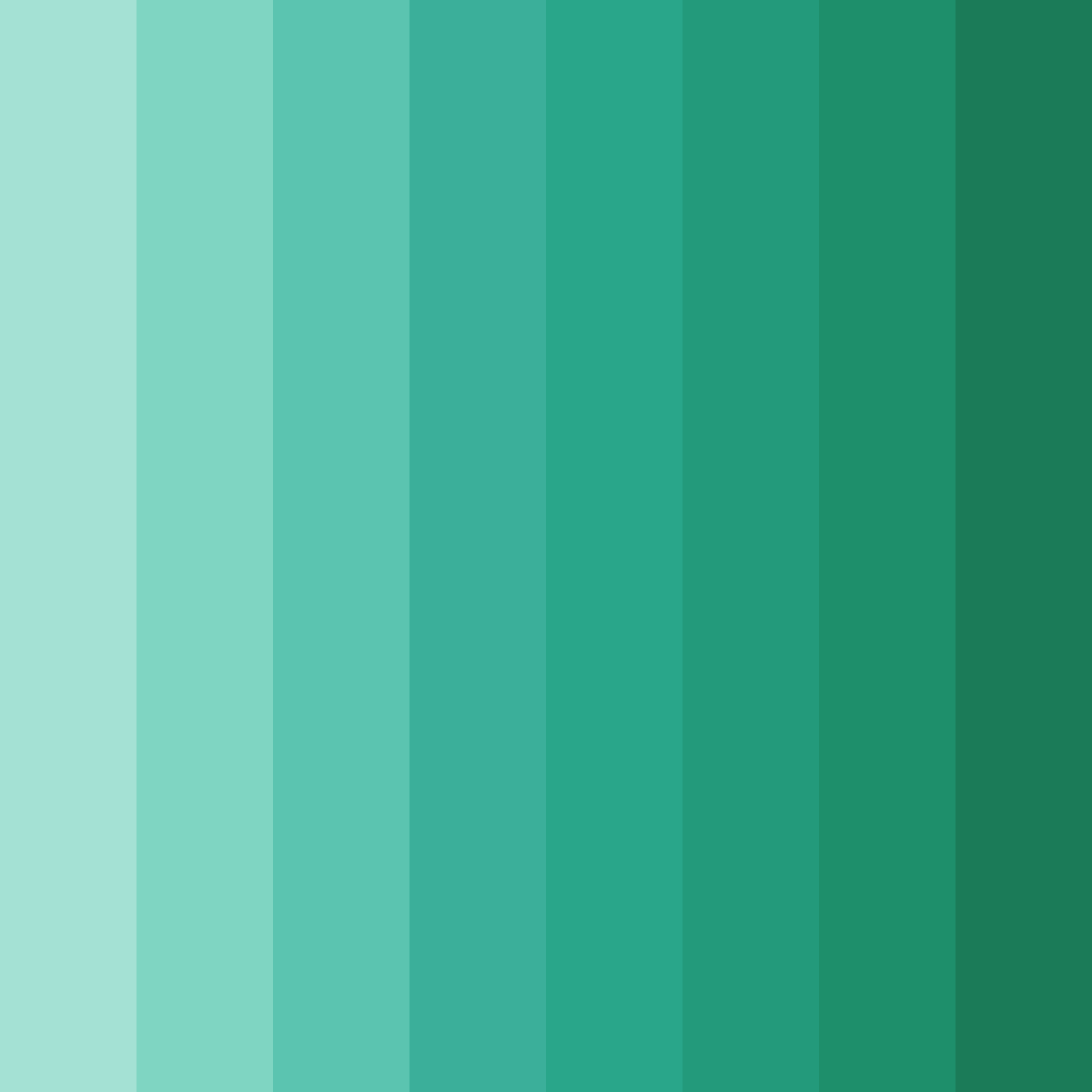 Download teal breeze color palette PNG image (square)