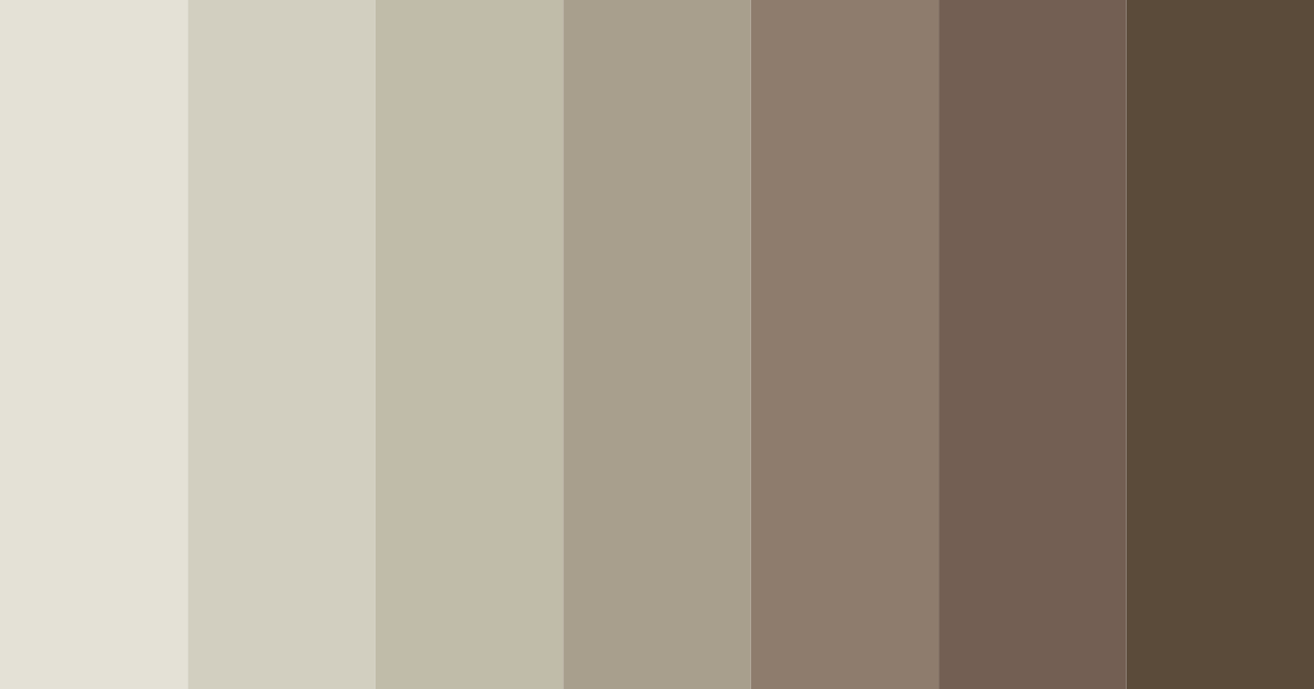 Download neutral brown color palette PNG image (landscape)