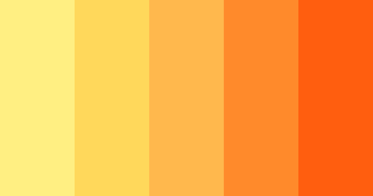 Download sunset citrus delight color palette PNG image (landscape)