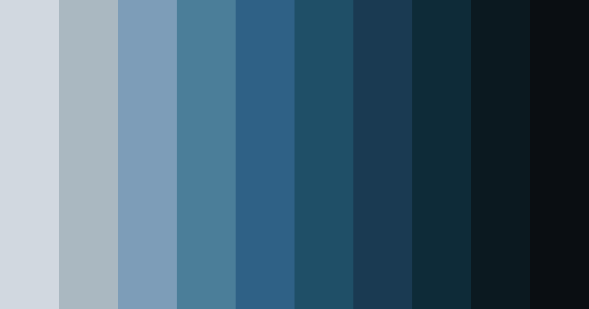 Download blue night color palette PNG image (landscape)