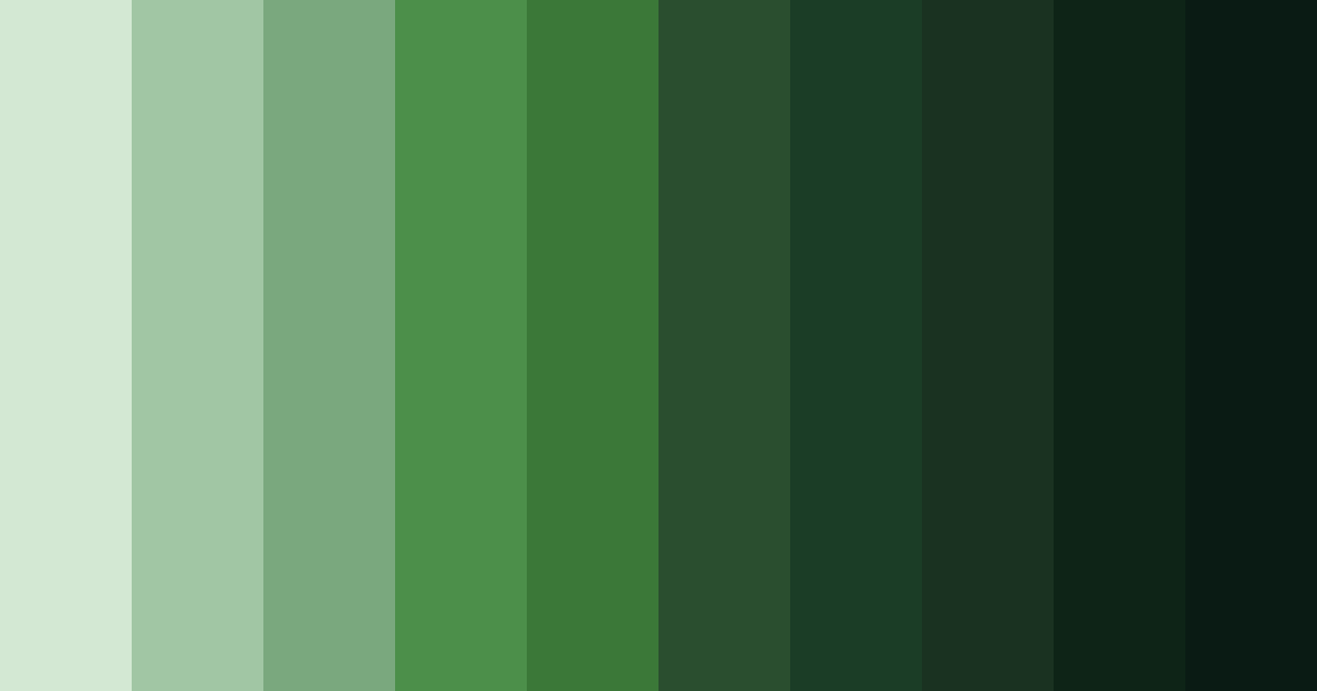 Download verdant shadows color palette PNG image (landscape)