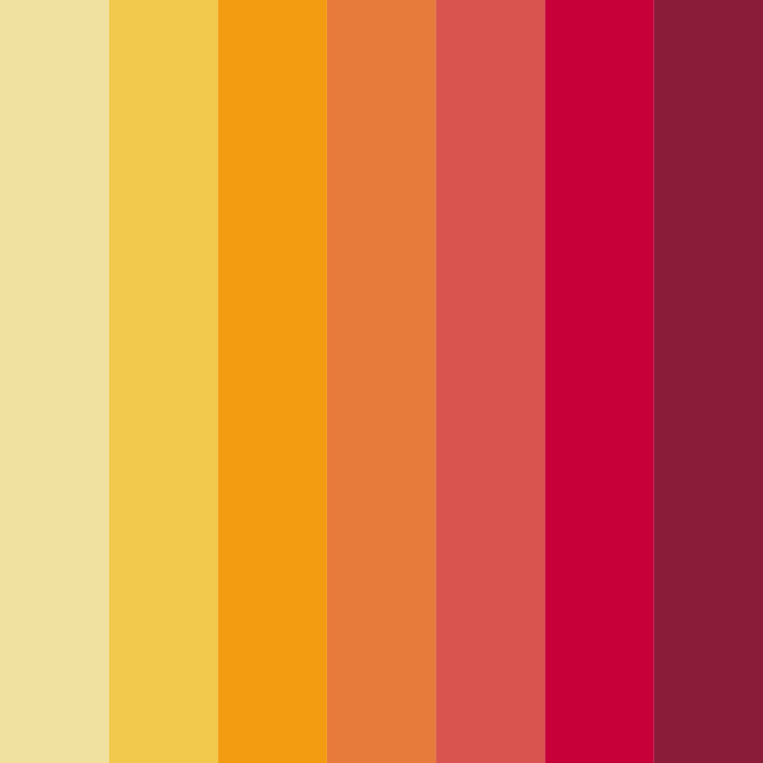 Download warm orange color palette PNG image (square)