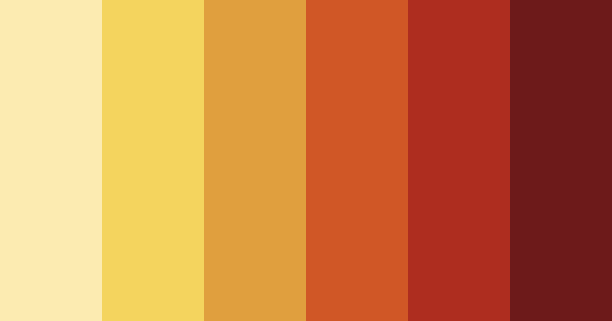 Download warm sunset color palette PNG image (landscape)