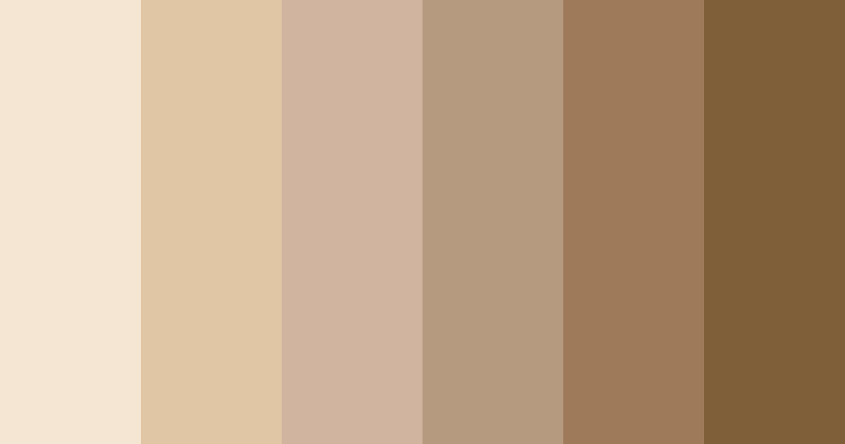 Download soft beige color palette PNG image (landscape)