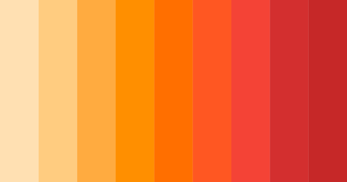 Download sunny citrus fiesta color palette PNG image (landscape)